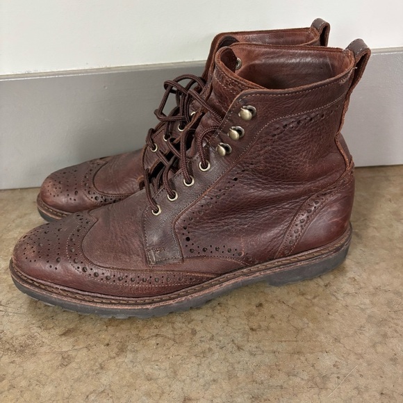 Allen Edmonds Long Branch Leather Boots Size 10 - Picture 3 of 12